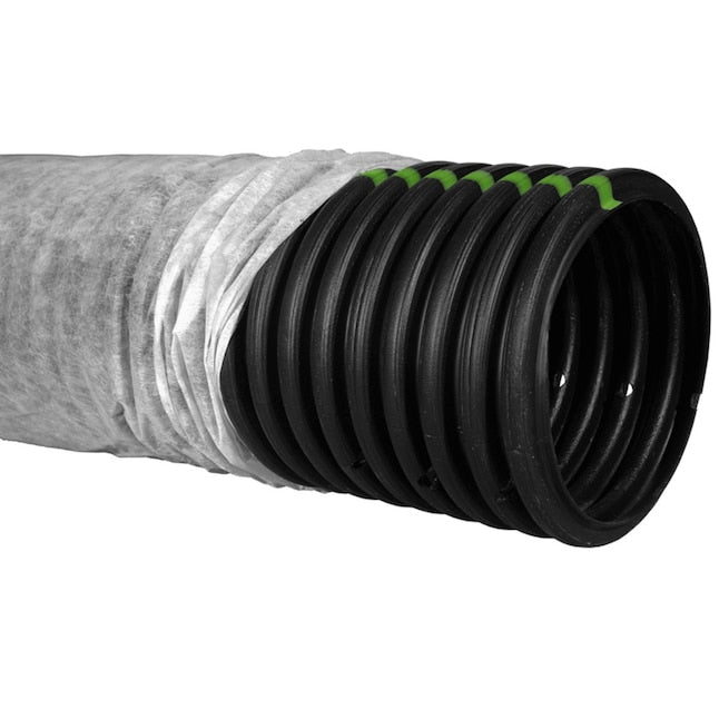 ADS 8-in x 20-ft Corrugated Graveless Pipe
