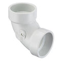 PVC DWV 90 Degree 1/4 Bend Elbow, Hub